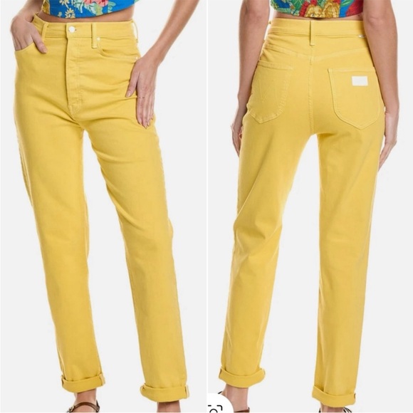 MOTHER Denim - MOTHER The Tune Up Bona‎ Fide Hover Primrose Yellow Sz 28